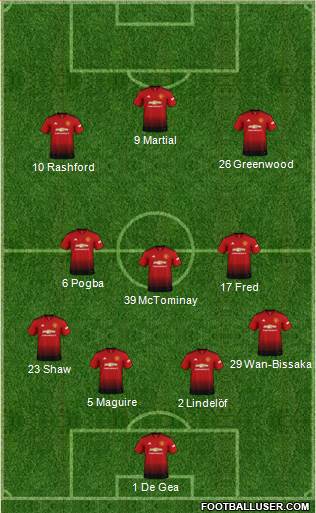 Manchester United Formation 2019