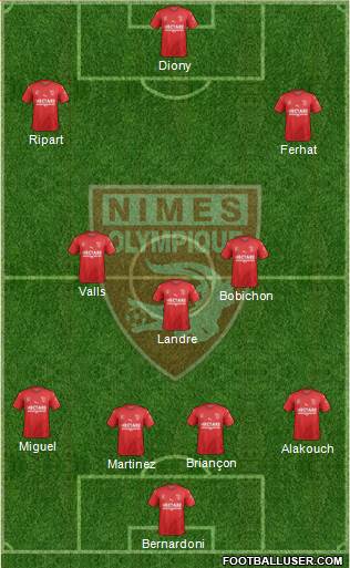 Nîmes Olympique Formation 2019