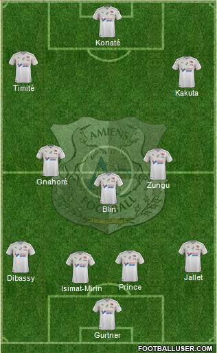 Amiens Sporting Club Football Formation 2019