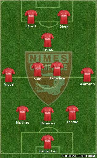 Nîmes Olympique Formation 2019