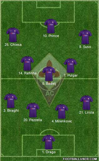 Fiorentina Formation 2019