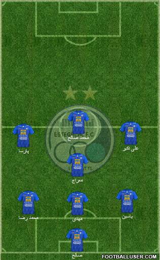 Esteghlal Tehran Formation 2019