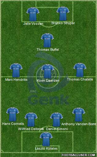 K Racing Club Genk football formation