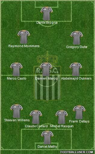 Sporting du Pays de Charleroi 4-5-1 football formation