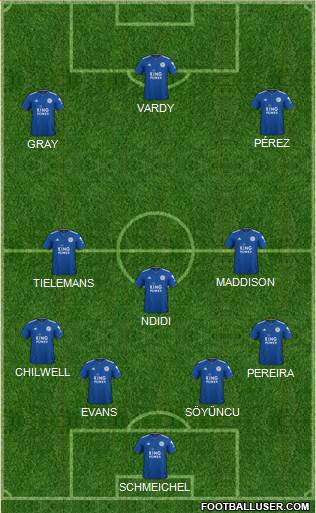 Leicester City Formation 2019