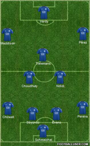 Leicester City Formation 2019