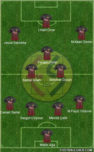 Eskisehirspor football formation