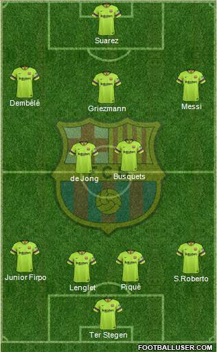 F.C. Barcelona Formation 2019