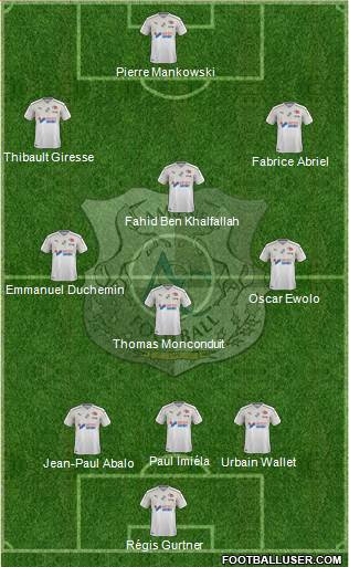 Amiens Sporting Club Football Formation 2019