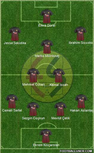 Eskisehirspor football formation