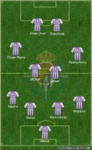 R. Valladolid C.F., S.A.D. football formation