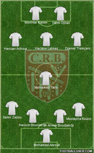 Chabab Riadhi Belouizdad 4-4-2 football formation