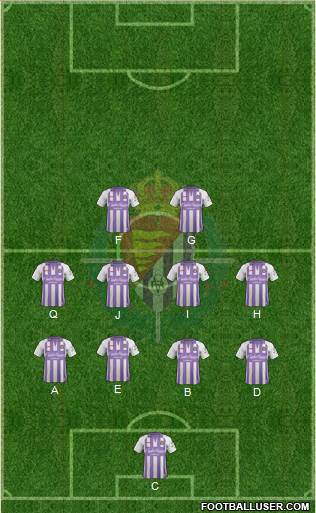 R. Valladolid C.F., S.A.D. football formation