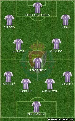 R. Valladolid C.F., S.A.D. football formation