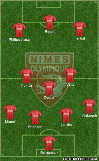 Nîmes Olympique Formation 2019