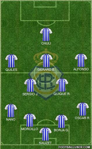 R.C. Recreativo de Huelva S.A.D. football formation