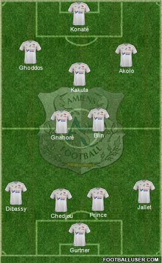 Amiens Sporting Club Football Formation 2019