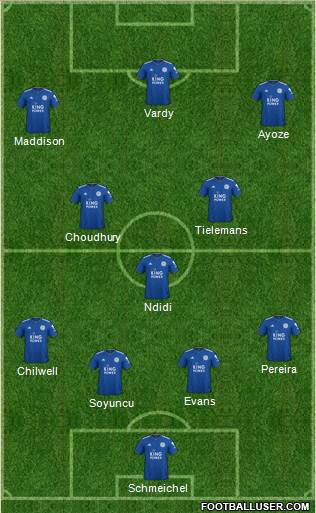 Leicester City Formation 2019