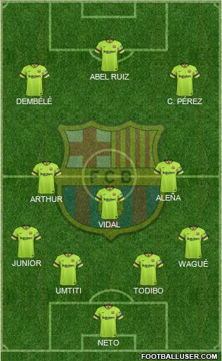 F.C. Barcelona Formation 2019