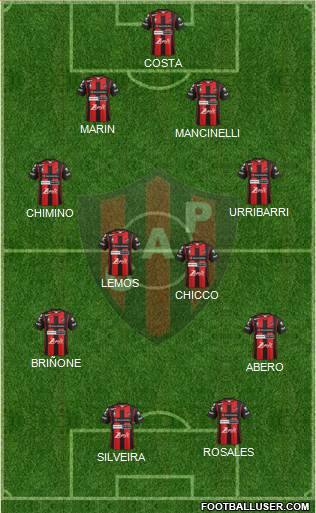 Patronato de Paraná football formation