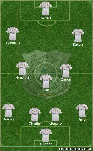 Amiens Sporting Club Football Formation 2019