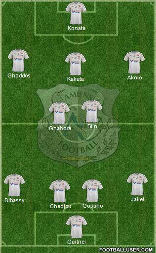 Amiens Sporting Club Football Formation 2019