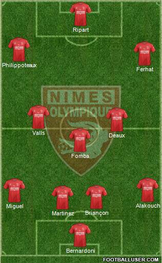Nîmes Olympique Formation 2019