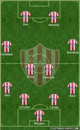 Unión de Santa Fe Formation 2019