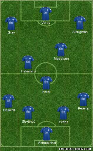 Leicester City Formation 2019