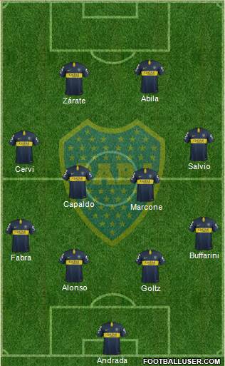Boca Juniors Formation 2019