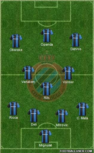 Club Brugge KV Formation 2019