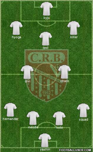 Chabab Riadhi Belouizdad 4-3-3 football formation