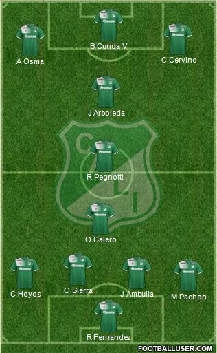 AC Deportivo Cali football formation