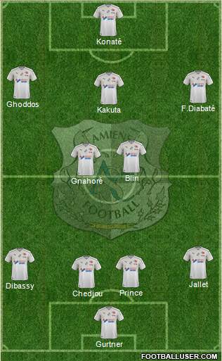 Amiens Sporting Club Football Formation 2019