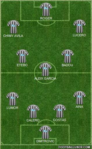 Newcastle United Formation 2019