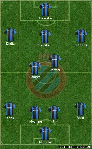 Club Brugge KV Formation 2019