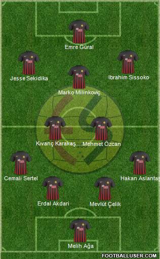 Eskisehirspor football formation