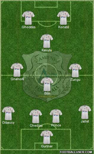 Amiens Sporting Club Football Formation 2019