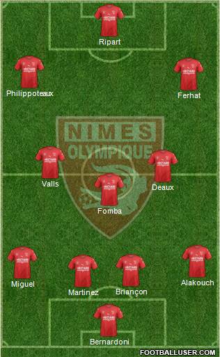 Nîmes Olympique Formation 2019