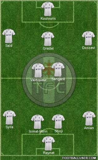 Toulouse Football Club Formation 2019