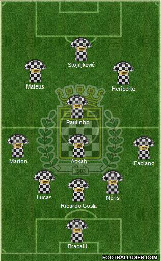 Boavista Futebol Clube - SAD 3-4-3 football formation