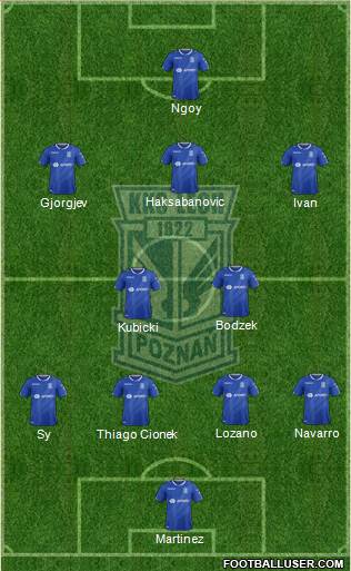 Lech Poznan football formation