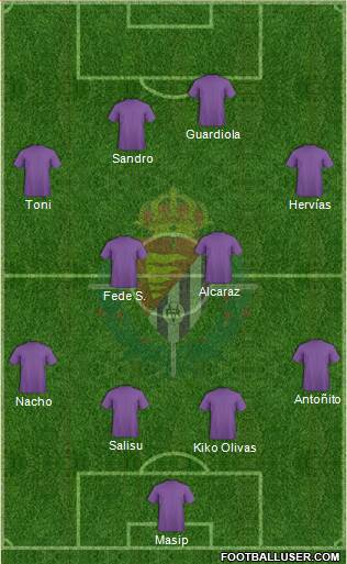 R. Valladolid C.F., S.A.D. football formation