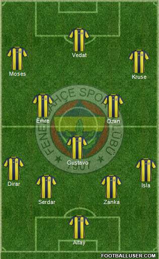 Fenerbahçe SK Formation 2019