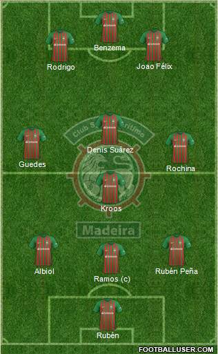 Clube Sport Marítimo - SAD football formation