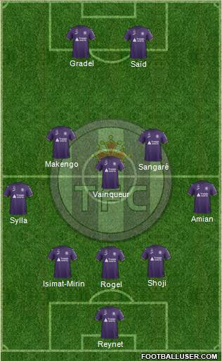 Toulouse Football Club Formation 2019