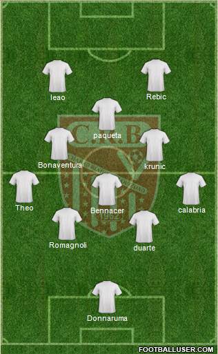 Chabab Riadhi Belouizdad football formation