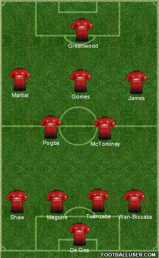 Manchester United Formation 2019