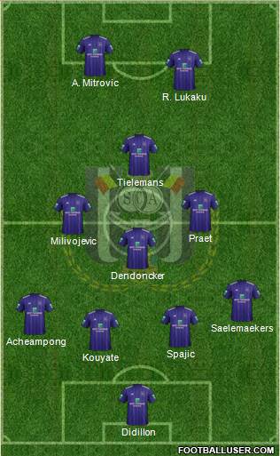 RSC Anderlecht Formation 2019