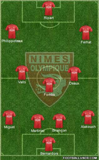 Nîmes Olympique Formation 2019